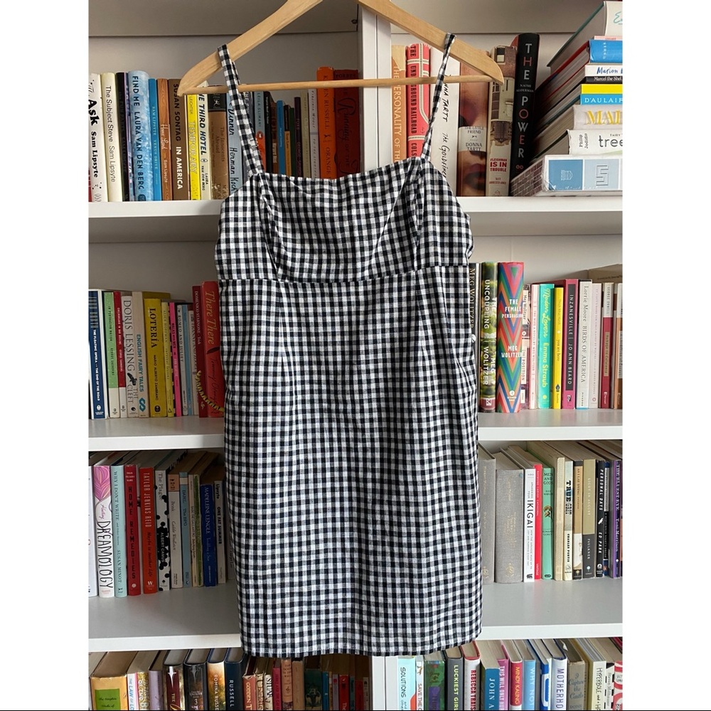 Black and White Checked Mini Dress from UO